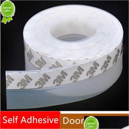 Wall Stickers New 5M Self Adhesive Door Bottom Seal Strip And Window Sound Insation Windproof Windshield Weather Tape Drop Delivery Ho Dhkzh