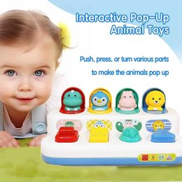 up toy animal peeper switch button box treasure surprise box hidden search game baby education Montessori toy game S516