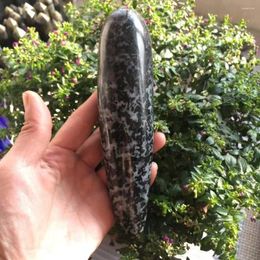 Decorative Figurines Natural Gabbro Massage Wand Quartz Mineral Crystals Healing Stones Home For Gifts