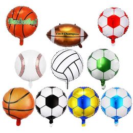 Party Balloons 18inch Football balloon Helium balloons Birthday Baby Shower Childrens Day Bar KTV Decoration Sport Party Supplies