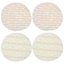 Breast Pads 4 pieces of female breast pads for immediate suction and breast feeding. Cotton pads can be reused and washed by pregnant women d240516