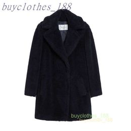 Women's Mid-length Trench Coat Maxmaras Wool Blend Coat Italian Brand Women's Luxury Coat High Quality Cashmere Coat E4e5