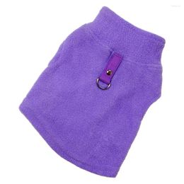 Dog Apparel 1/2/3/5 Clothes Softness Pets Puppies Shirt Supple Puppy Vest Costumes Simple Style No Buckles Pet Sweatshirt Purple