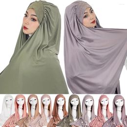 Ethnic Clothing Fashion Malaysia Headwraps Shawl Muslim Women Instant Hijabs Easy To Wear Scarves Islamic Long Scarf Headwear Middle East