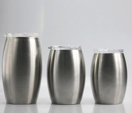 15oz 20oz 25oz Egg cups Stainless Steel coffee mug Tumbler With Lid Stemless Wine Glass Vacuum Insulated water Cup3140766