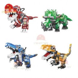 Magnetic Blocks Dinosaur Model Building Block Miniature Tyrannosaurus Rex Mini Block Dinosaur Glow Edition Dinosaur Toy Childrens Best Gift WX