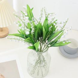 Decorative Flowers 1pc Artificial Plants Plastic Flower Lily Of The Valley Family Gardening Wedding Decoration