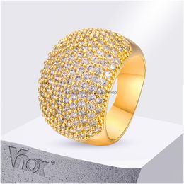 Toe Rings Vnox Oversize Statement Ring For Women Girls Fl Cz Cubic Zirconia Stones Bling Luxury Jewellery Drop Delivery Otndg