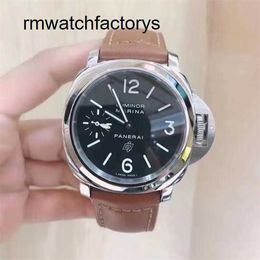 Iconic Wrist Watch Panerai Steel Ceramic Titanium Metal Manual Machinery Automatic Machinery Men's Luminor Series PAM01005 Diameter 44mm