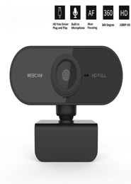 HD 1080P Webcam Mini Computer PC WebCamera with Microphone Rotatable Cameras for Live Broadcast Video Calling Conference Work1499734