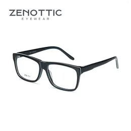 Sunglasses Frames ZENOTTIC Arrivals Square Optical Glasses Eyewear For Man Women Fashion Non-Prescription Ultra Light Acetate Eyeglasses 239