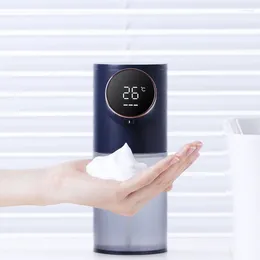Liquid Soap Dispenser Touchless Automatic Foam Hand Sanitizer USB Charging Temperature Display Machine