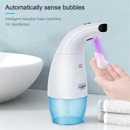 Liquid Soap Dispenser Automatic Induction Foaming Hand Washing Device For Kitchen Bathroom UV Touchless Sanitizer Dispensador