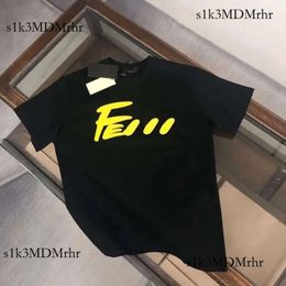 Fendishirt Designer Mens T Shirt Womens Clothes Exclusive Summer T Shirt Tees Polo Goth Short Sleeve Haikyuu Brand Designer Fen Shirt 266