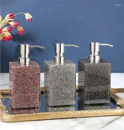 Liquid Soap Dispenser Nordic Light Luxury Diamond Resin Bathroom Shampoo Bottle Kitchen Accessories Lotion Empty