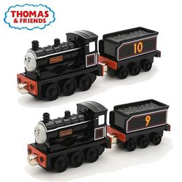 Diecast Model Cars Thomas and Friends Toy Car Black prank T9 T10 Donald Douglas Train Brothers Set 1 43 Magnetic Motorcycle Boy Toy Christmas Gift WX