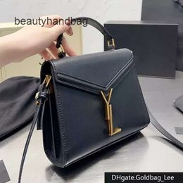 YS Embossed Medium Handle Bag In Grain De Poudre Designer ysllbag Leather Shoulder bag CASSANDRA mini bag messager bags