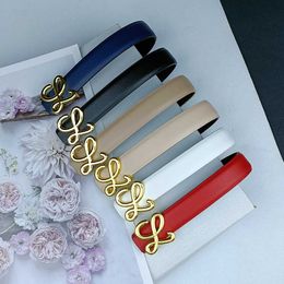 Designer Belt Luo Family Womens Belt 2.5cm Wide Fashion and Casual Versatility Small and Popular Double Sided Thin Waist Seal Genuine Leather Cowhide