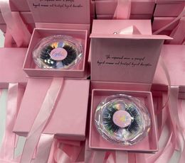 Whole Factory Customised Boxes Full Strip Lashes Plant Fibre 15mm 3D 20mm Faux Mink Eyelashes Vend6867202