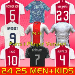 Akpom Mikautadze 24 25 Soccer Jerseys HENDERSON BROBBEY BERGHUIS BERGWIJN MARLEY 2024 2025 CRUYFF men kids kit football shirts special player version Men's Clothing