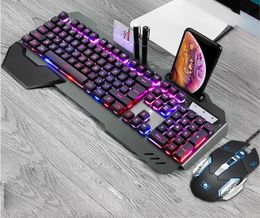 Mechanical feel Gaming Keyboard RGB Backlit Modes Waterproof Wired Gaming Keyboard For PC Desktop9798876