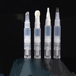 1ml 1.5ml Twist Pens Refillable Bottles Empty Nail Oil Head Spong Container Gloss Brush Lip Cosmetic Tube Pen With Tip Empty J56