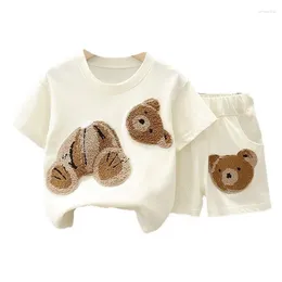 Clothing Sets Summer Baby Girls Clothes Suit Children Boys Cartoon T-Shirt Shorts 2Pcs/Sets Toddler Casual Costume Infant Kids Tracksuits