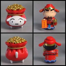 Action Toy Figures Crayon Shin Chan Action Diagram Xiaoxin White Q Version Standing Posture Boxed Hand PVC Action Diagram Model Gift S2451536