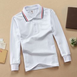 Abbigliamento per bambini abiti da moda Abiti da cartone animato Autunno dei ragazzi camicie a maniche lunghe polo adolescenti