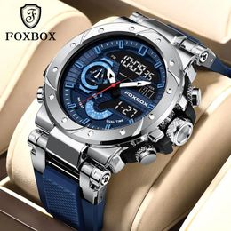 LIGE Fashion Mens Watches Luxury Original Quartz Digital Analogue Sport Military 50M Waterproof Clock Wristwatch For Man 240515