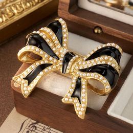Brooches Ladies Jewellery Fashion Retro Senior Sense Of Antique Bow Brooch Exquisite Temperament Banquet Party Dress Bag Accessories
