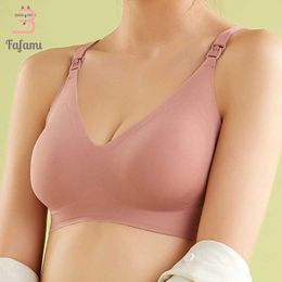 Maternity Intimates Womens nursing bra for comfortable pregnant women Bralette wireless with detachable padding large support underwear mothers d240517