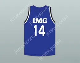 CUSTOM Name Youth/Kids MOUSSA DIABATE 14 IMG ACADEMY BLUE BASKETBALL JERSEY 2 Stitched S-6XL