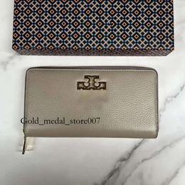 Fashion Toryburche Bag Designer Discount Handbag Women's Bag Kira Grid Long Wallet Purse Leather Zipper Card Wallets European Purses for Men Women Tori Birch Bag 203