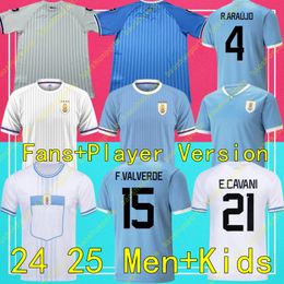 22 2023 2024 2025 Uruguay Soccer Jersey 22/23/24/25 L.SUAREZ E.CAVANI N.DE LA CRUZ National Team Shirt G.DE ARRASCAETA F.VAERDE R.ARAUJO R.BENTANCUR Football