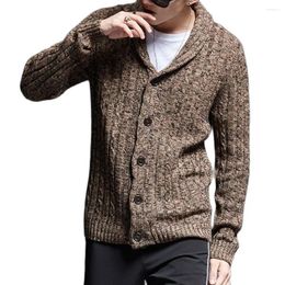 Men's Sweaters Plus Size 3xl Men Knitted Sweater Single Breasted Top Autumn Cardigans Grey Coffee Ruched Sexy Mens Clothing 2024