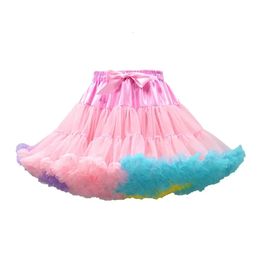 Lush Small Baby Girls Tutu Skirt for Kids Children Puffy Tulle Skirts for Girl born Party Princess Girl Clothes 1-15 Years 240514