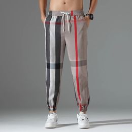 Ankle Length Thin Luxury Mens Pants Mens Designer Clothing Mens Trousers Summer Sports Pants Korea Luxury Clothing 2024 240515