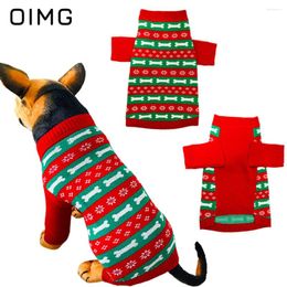 Dog Apparel OIMG Christmas Pet Sweater 2024 Small Dogs Casual Clothing Schnauzer Pomeranian Autumn Winter Warm Cat Knitted Clothes