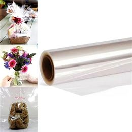 Clear Cellophane Wrap Roll For Gift Flower Bouquet Baskets Wrapping Arts Crafts Paper Flowers Packing 240427