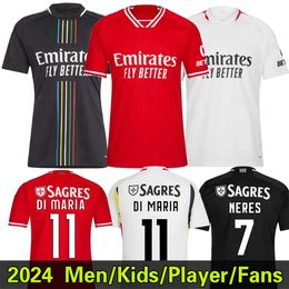 23 24 BEnfiCaS soccer jerseys Di Maria DARWIN CHIQUINHO RAFA SEFEQOVIC OTAMENDI G.RAMOS 2023 2024 Home Men Kids Kit Football Shirt GRIMALDO J.WEIGL DI MARIA Uniforms