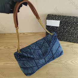 Jean Blue Designer Bag Denim Vintage Crossbody Shoulder Bags Women Washed Retro Mini Wallet Purse Cowboy Handbag Lady Large Woman Gold Chain