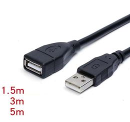 USB 20 Male to Female USB Cable 15m 3m 5m Extender Cord Wire Super Speed Data Sync Extension Cable For PC Laptop Keyboard Drops1047559512