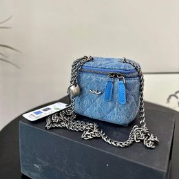 10A Fashion Bag LuxurysHandbags Makeup Chain Chain Crossbody Small Vanity Bag Leather Quality Bag Designer Bag Saddle Bag With Silver B Nnoa