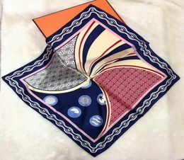 100 Pure Silk Scarf Women child Bandana Handkerchief Pattern Hair Scarf Neck Square Silk Head Scarf headband bandanas riding mask9058564