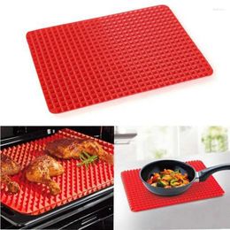 Baking Tools Silicone BBQ Pizza Mat Multifunctional Pyramid Microwave Oven Placemat Kitchen Accessories Bakeware Moulds