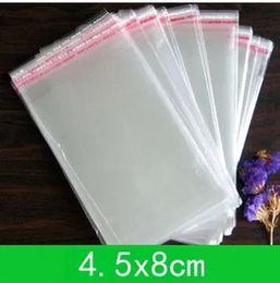 wholesale 1000pcs lot Jewellery Bag with self adhesive seal clear opp poly bags for wholesale ZZ