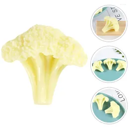 Decorative Flowers Decorate Cauliflower Model Simulation Vegetable Pvc Fake Broccoli Slice For Decoration
