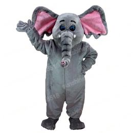 Christmas gray elephant Mascot Costume Cartoon theme character Carnival Adults Size Halloween Birthday Party Fancy Outdoor Outfit For Men Women