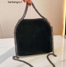 Stella Mccartney mini bag 23 tote falabella woman metallic sliver black tiny shopping women Handbag leather crossbody Shoulder Bags Wallet purse AD8U